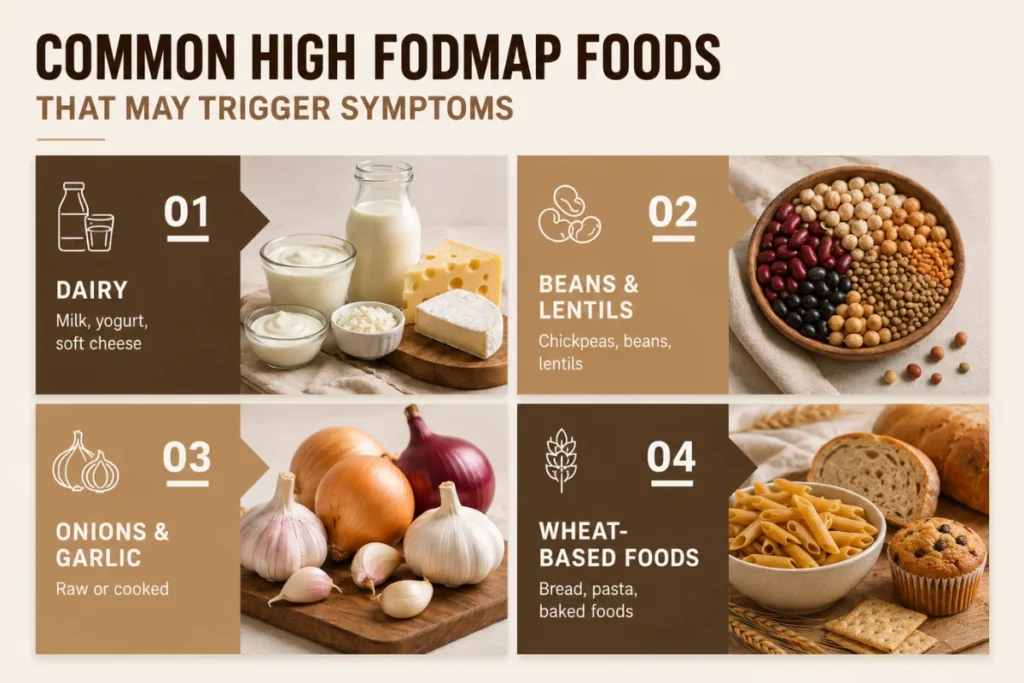 common high fodmap foods trigger symptoms